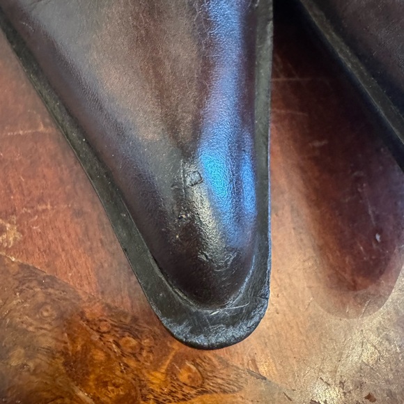 Brown leather mid-calf boots - Picture 7 of 7